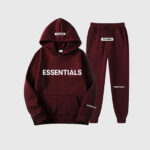 Essential Spring Hooded Tracksuit Brown