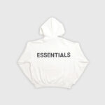 Fear of God Essentials 3M Logo Pullover Hoodie White