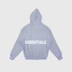 Fear of God Essentials Graphic Pullover Hoodie Grey